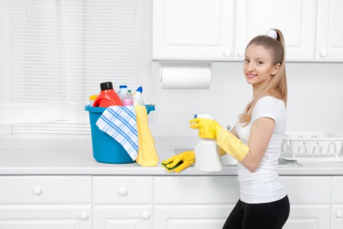 Local oven cleaning for a modern EC2 flat kitchen
