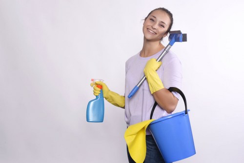 Airbnb cleaning service handling bed linen and bathroom resets in EC2