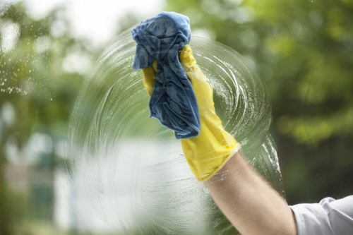 Local cleaning team maintaining shared EC2 office spaces and reception areas