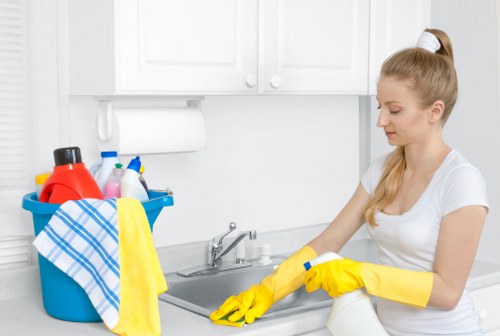 Cleaning support for EC2 mixed-use buildings with access and logistics considerations